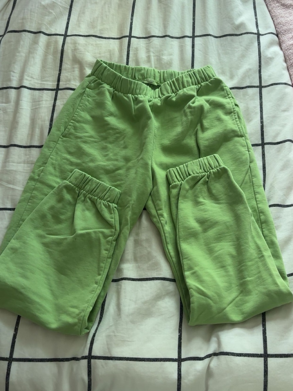 John Galt/Brandy Lightweight Elastic-Waist Green Sweatpants